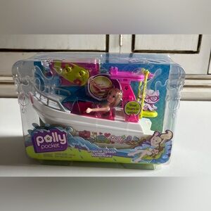 2009 New Mattel Polly Pocket Tropical Splash Adventure Boat with Accessories